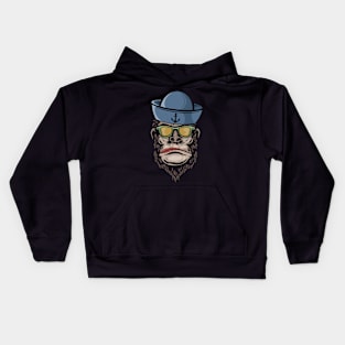 Monkey sailor Kids Hoodie